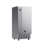 Cristallo 15 Inch Freestanding/Undercounter Ice maker, 66.1 lbs Chewable nugget, 8 kg / 17.6 lbs of ice storage, Stainless steel