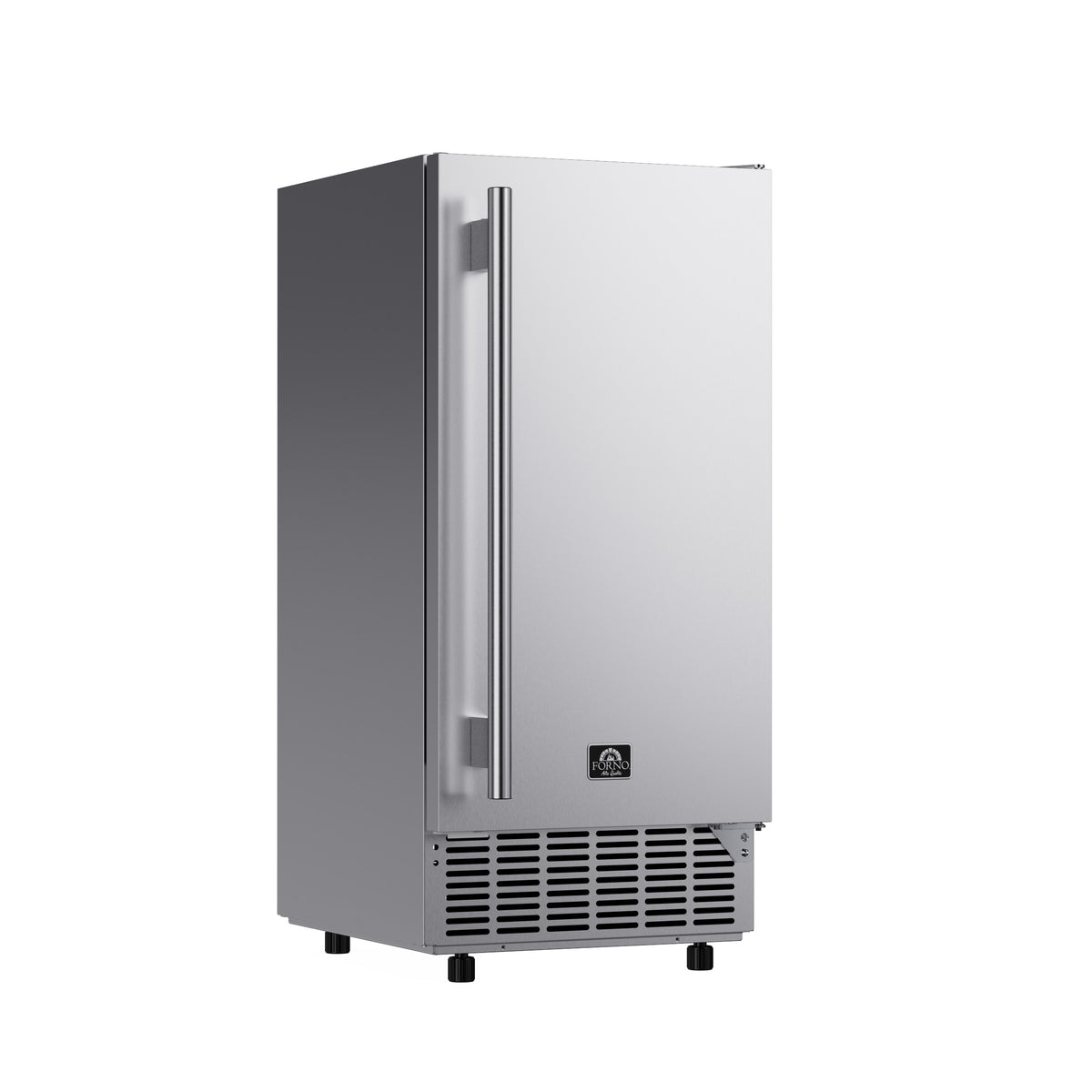 Cristallo 15 Inch Freestanding/Undercounter Ice maker, 79.4 lbs Cubed Ice daily, 12 kg / 26.5 lbs ice bin, Stainless steel