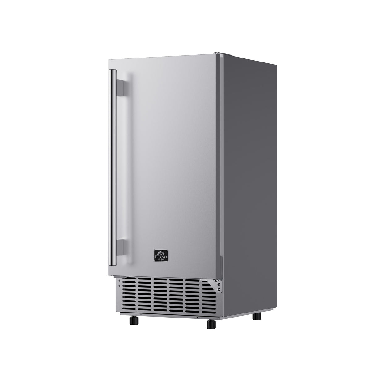 Cristallo 15 Inch Freestanding/Undercounter Ice maker, 79.4 lbs Cubed Ice daily, 12 kg / 26.5 lbs ice bin, Stainless steel