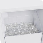 Cristallo 15 Inch Freestanding/Undercounter Ice maker, 79.4 lbs Cubed Ice daily, 12 kg / 26.5 lbs ice bin, White