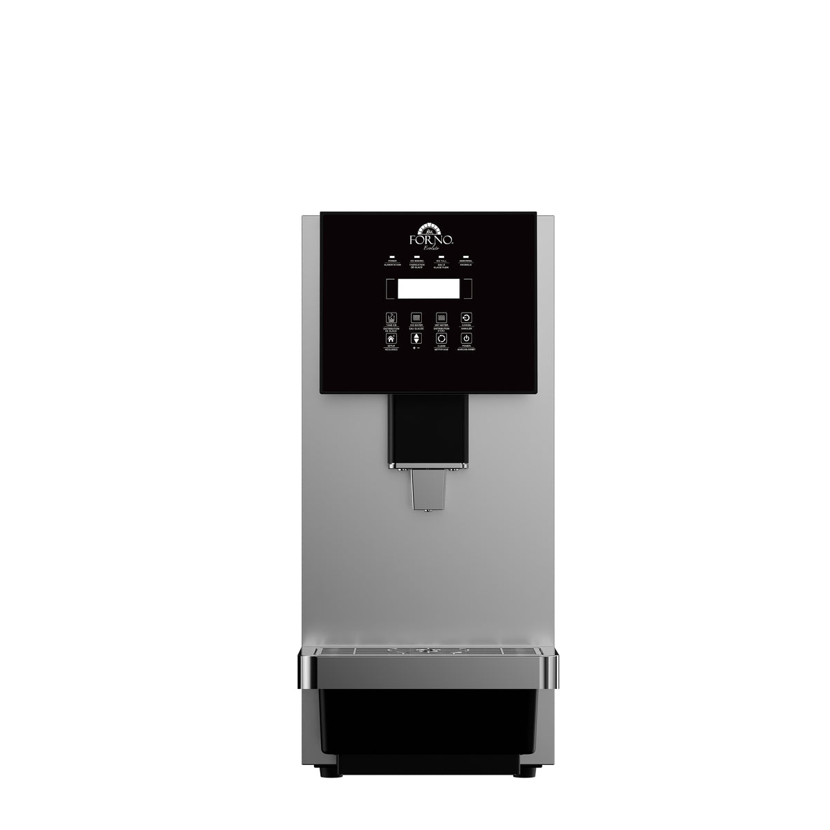 Fresco 10 Inch Countertop Ice Maker & Dispenser, 66 lbs Chewable nugget Ice daily, Self-Clean, Touch Controls, Stainless Steel - BonPrix Électroménagers