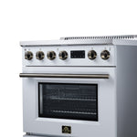 Torino 30 Inch Induction Range, 8,800W cooktop, 4.32 cf. True Convection Oven, Air Fry, Air Sous Vide, Smudge Resistant, White