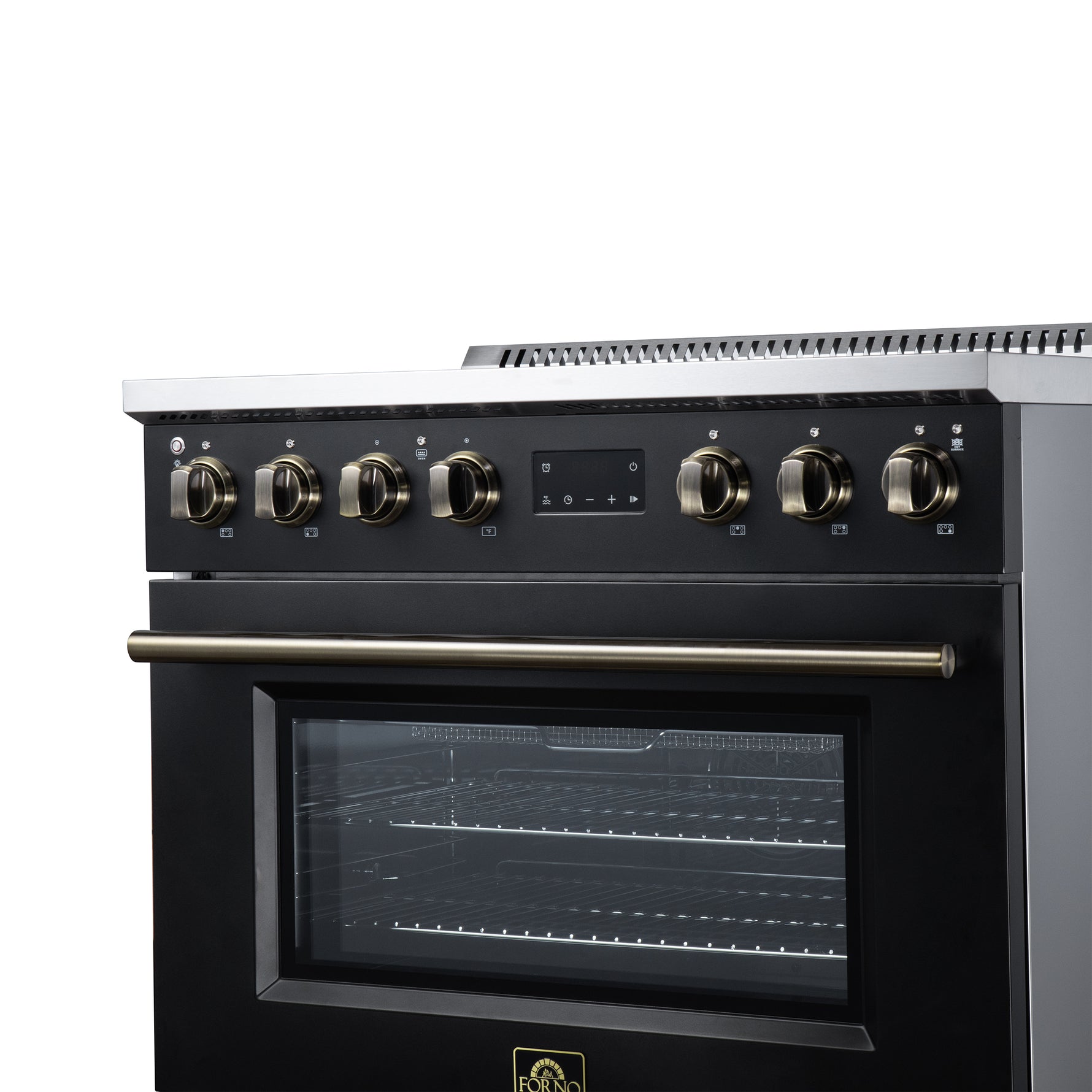 Torino 36 Inch Induction Range, 10,900W cooktop, 5.36 cf. True Convection Oven, Air Fry, Air Sous Vide, Smudge Resistant, Black