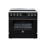 Torino 36 Inch Induction Range, 10,900W cooktop, 5.36 cf. True Convection Oven, Air Fry, Air Sous Vide, Smudge Resistant, Black