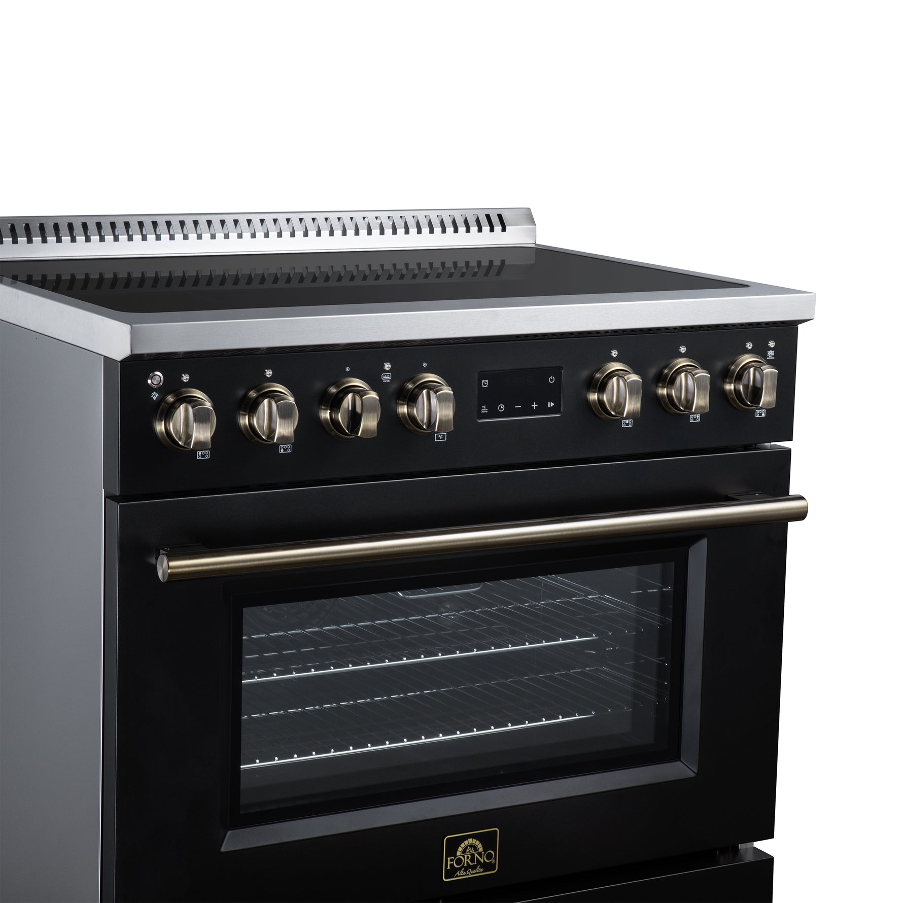 Torino 36 Inch Induction Range, 10,900W cooktop, 5.36 cf. True Convection Oven, Air Fry, Air Sous Vide, Smudge Resistant, Black