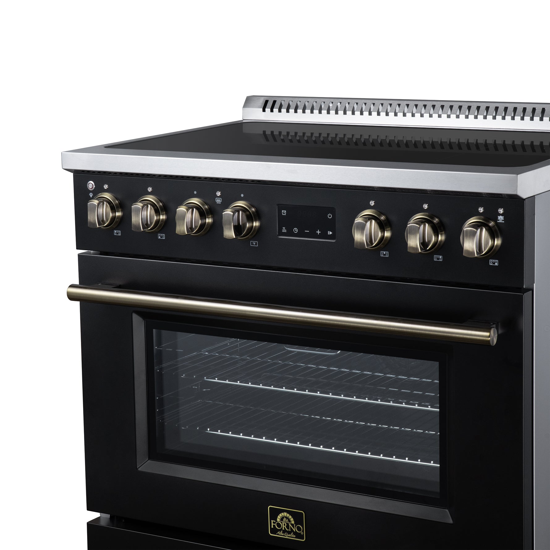 Torino 36 Inch Induction Range, 10,900W cooktop, 5.36 cf. True Convection Oven, Air Fry, Air Sous Vide, Smudge Resistant, Black