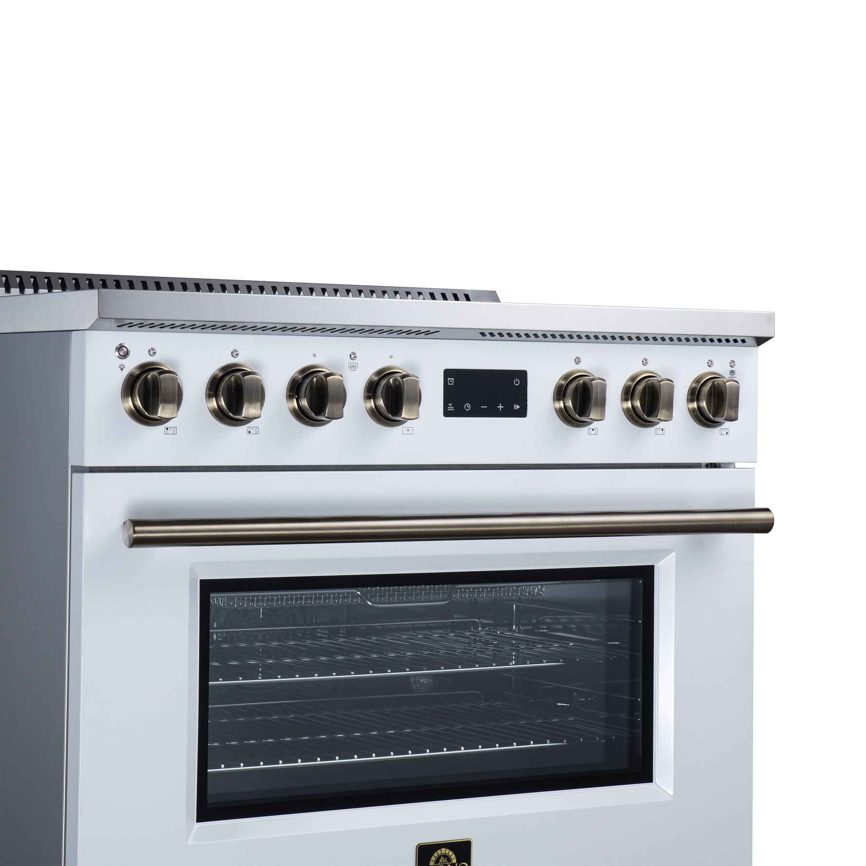 Torino 36 Inch Induction Range, 10,900W cooktop, 5.36 cf. True Convection Oven, Air Fry, Air Sous Vide, Smudge Resistant, White