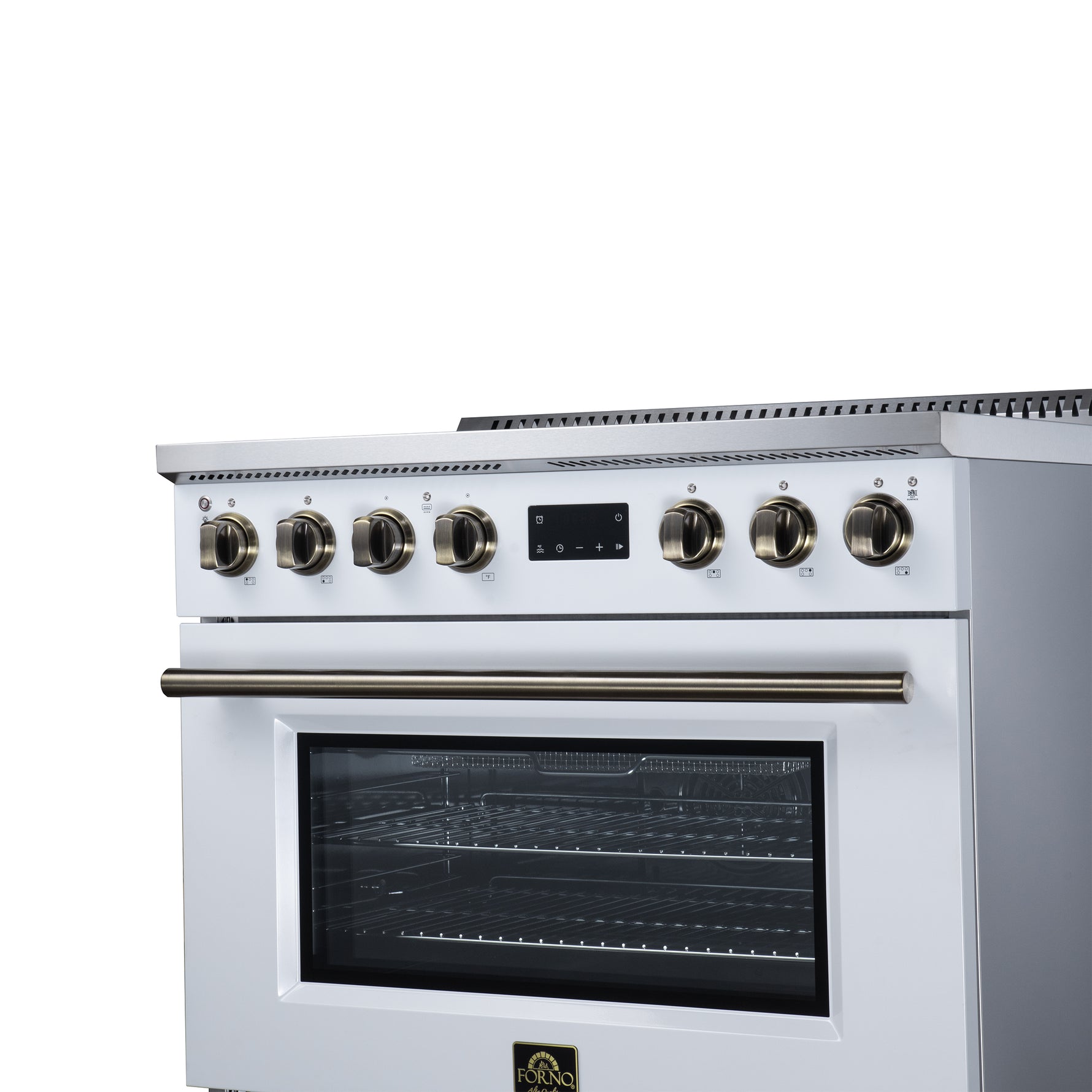 Torino 36 Inch Induction Range, 10,900W cooktop, 5.36 cf. True Convection Oven, Air Fry, Air Sous Vide, Smudge Resistant, White