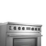 Forno Torino 36 Inch Induction Range with True Convection and Air Fry - BonPrix Électroménagers