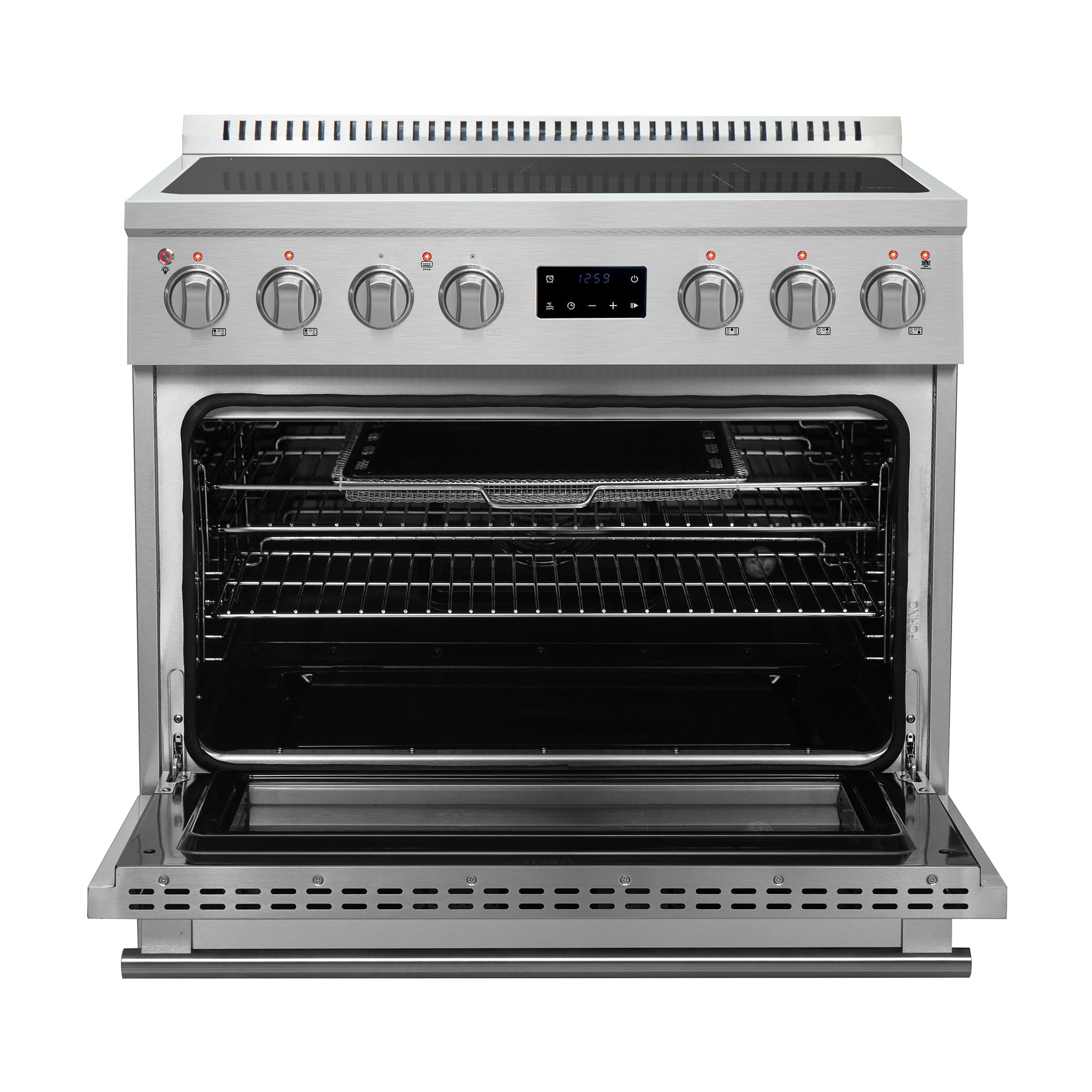 Forno Torino 36 Inch Induction Range with True Convection and Air Fry - BonPrix Électroménagers