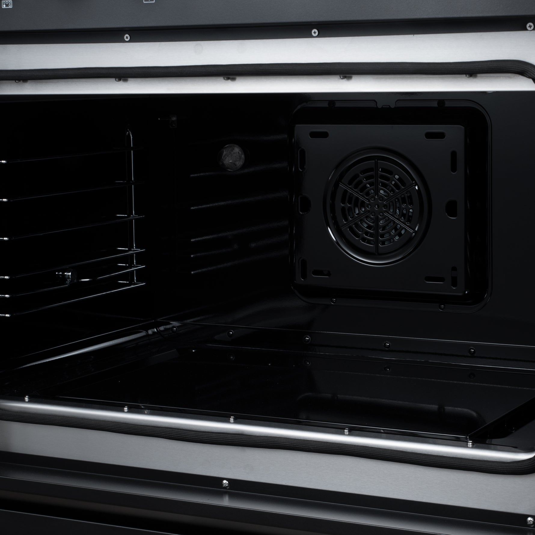 Torino French Door 36 Inch Induction Range with Air Fryer, Air Sous Vide & True Convection, Dual Broiler, Black