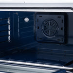 Maximus 30 Inch Induction Range, 8,800 Total Cooktop, 4.32 cf. True Convection Oven, Air Fryer, Air Sous Vide, Black