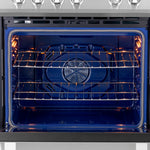 Forno Leonardo Espresso 30-Inch Slide-In Stainless Steel Induction Range, Convection Oven, 5 Cooking Zones
