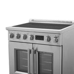 Forno Torino 30 Inch French Door Induction Range with Air Fryer and True Convection Oven - BonPrix Électroménagers