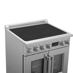 Forno Torino 30 Inch French Door Induction Range with Air Fryer and True Convection Oven - BonPrix Électroménagers