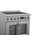 Forno Torino 30 Inch French Door Induction Range with Air Fryer and True Convection Oven - BonPrix Électroménagers