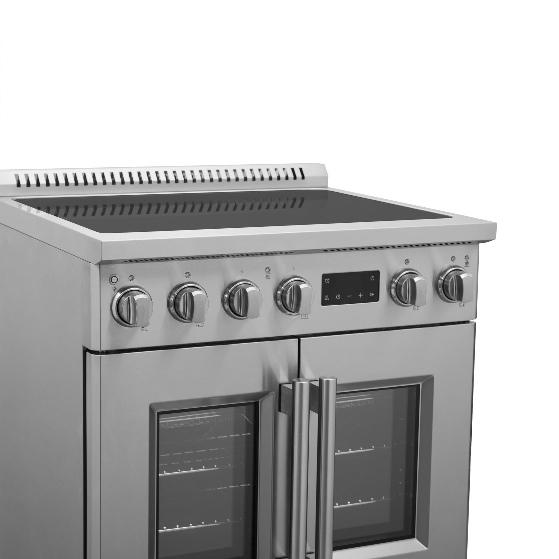 Forno Torino 30 Inch French Door Induction Range with Air Fryer and True Convection Oven - BonPrix Électroménagers