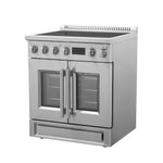 Forno Torino 30 Inch French Door Induction Range with Air Fryer and True Convection Oven - BonPrix Électroménagers