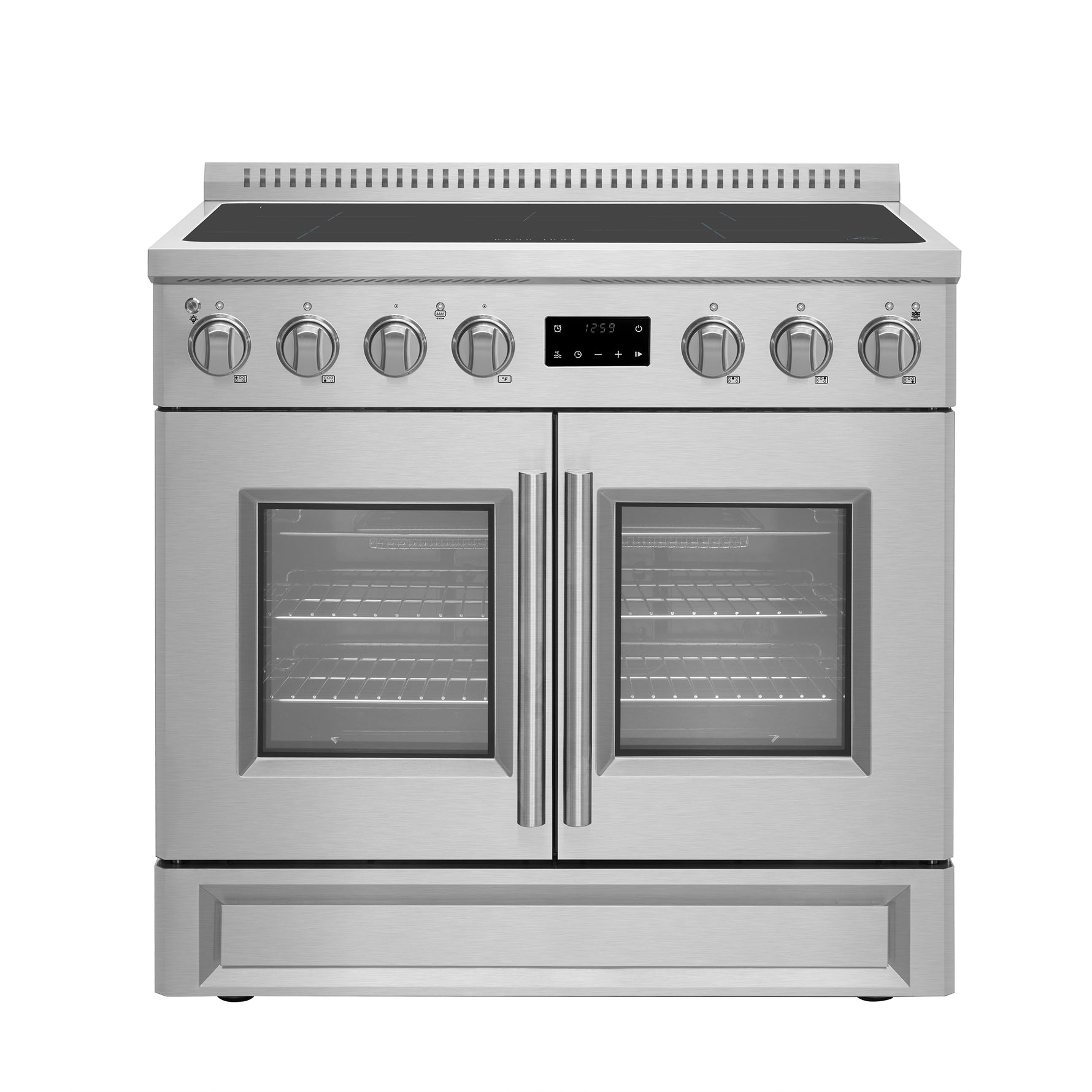 Forno Torino 36 Inch French Door Induction Range with Air Fryer and True Convection Oven - BonPrix Électroménagers