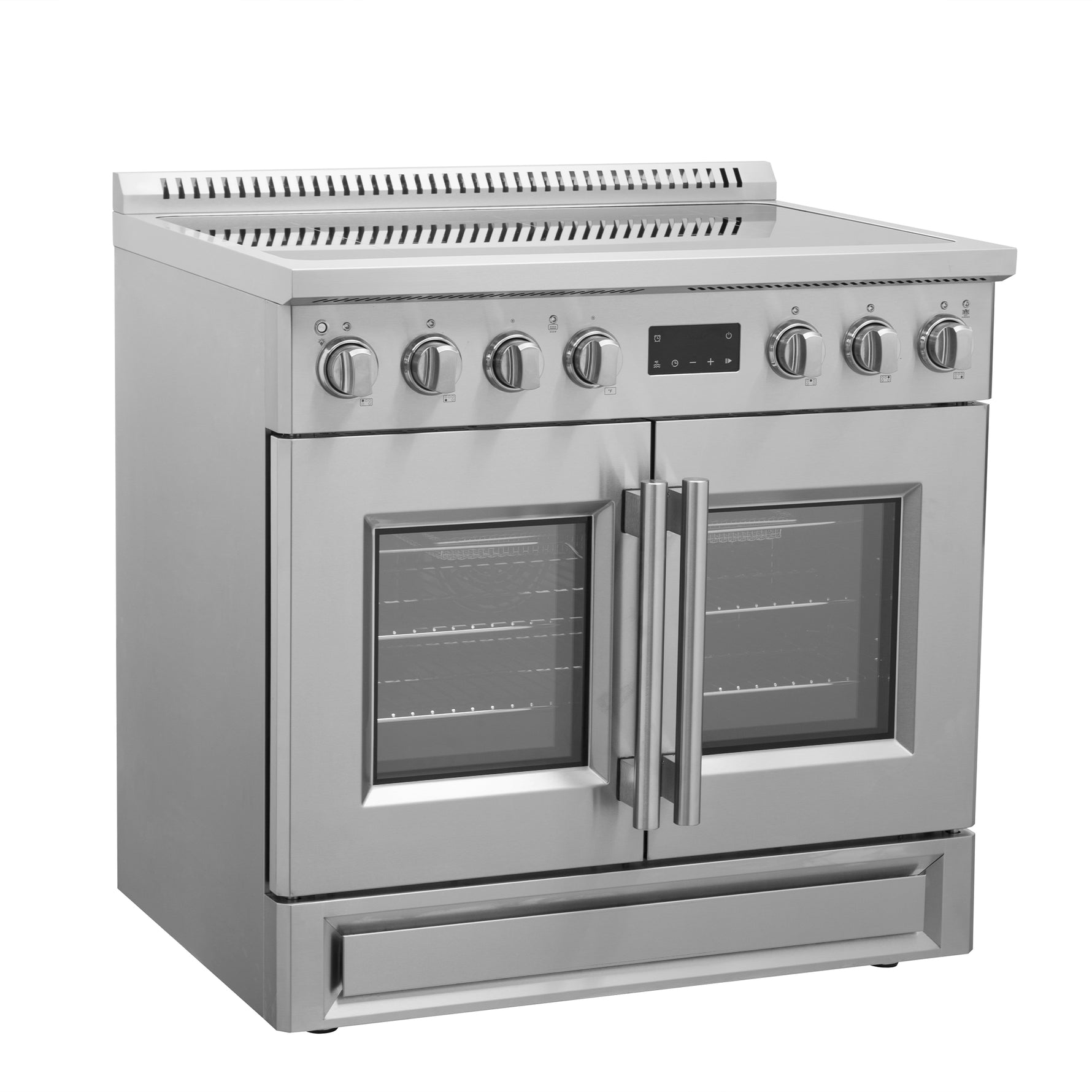Forno Torino 36 Inch French Door Induction Range with Air Fryer and True Convection Oven - BonPrix Électroménagers