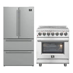 FORNO 2-Piece SS Kitchen Bundle - 30" Electric Range and 36" Bottom Freezer Refrigerator - BonPrix Électroménagers