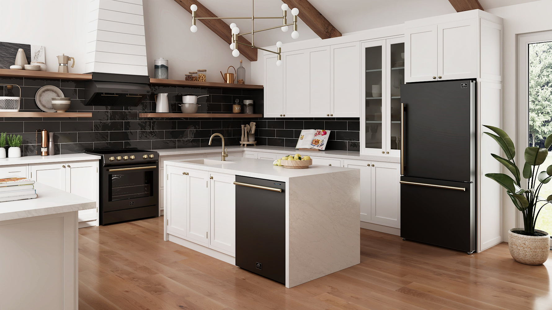 Forno Leonardo Espresso 30-Inch Black Electric Range, True Convection, Energy Efficient - BonPrix Électroménagers