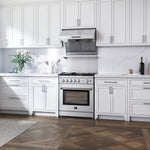 Forno Savona 30-Inch Wall Mount Range Hood, Baffle Filters, Backsplash Included - BonPrix Électroménagers