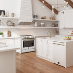 Forno Bari Espresso 30-Inch Under Cabinet Range Hood, White, 600 CFM, LED Lighting, Dishwasher-Safe Baffle Filters, 3-Speed Fan Control - BonPrix Électroménagers