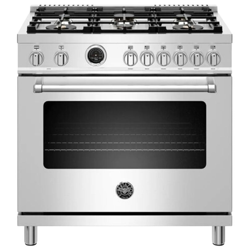 MAST366DFSXT - CUISINIÈRES - BERTAZZONI - Biénergie - Acier inoxydable - Boîte Ouverte