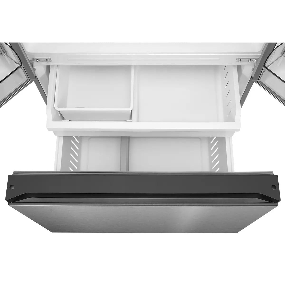MRF23I7AST - REFRIGERATORS - Midea - French 3-Door - Stainless Steel - Open Box - BonPrix Électroménagers