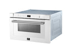 Forno Capoliveri Espresso 24-Inch Microwave Drawer, White, 1.2 cu.ft, 1500 Watts, Built-In, Touch Control LCD Display, Auto-Touch Open/Close, 11 Power Levels, Sensor Cooking - BonPrix Électroménagers
