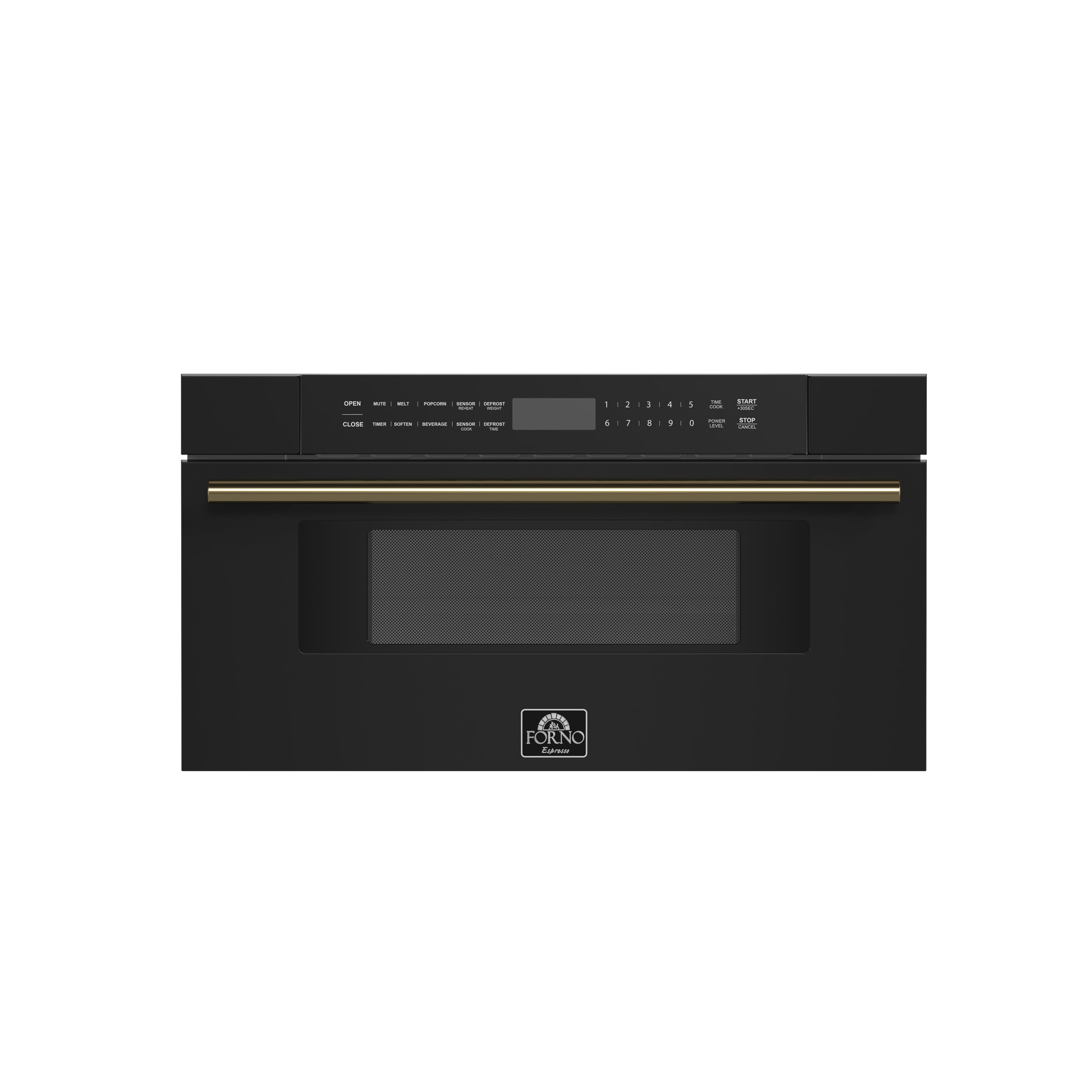 Forno Capoliveri Espresso 30-Inch Microwave Drawer, Black, 1.2 cu.ft, 1500 Watts, Built-In, Touch Control LCD Display, Auto-Touch Open/Close, 11 Power Levels, Sensor Cooking - BonPrix Électroménagers