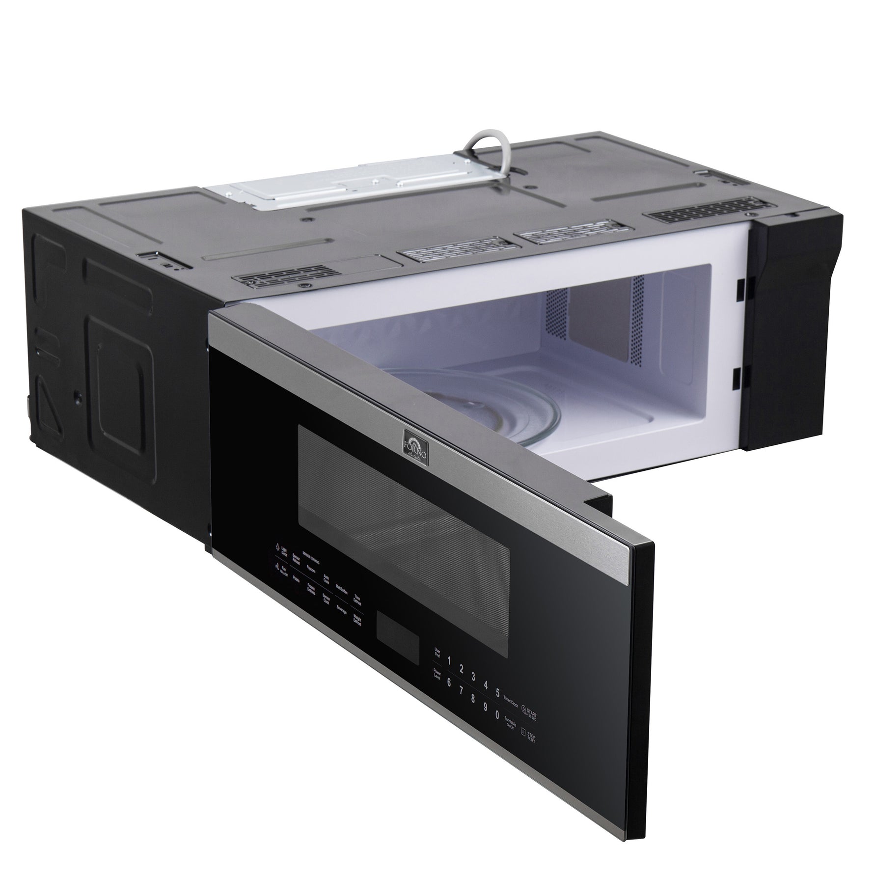 Forno Padula Over the Range Microwave, 30-Inch 1.2 cu.ft., Stainless Steel, 400 CFM, Sensor Cook - BonPrix Électroménagers