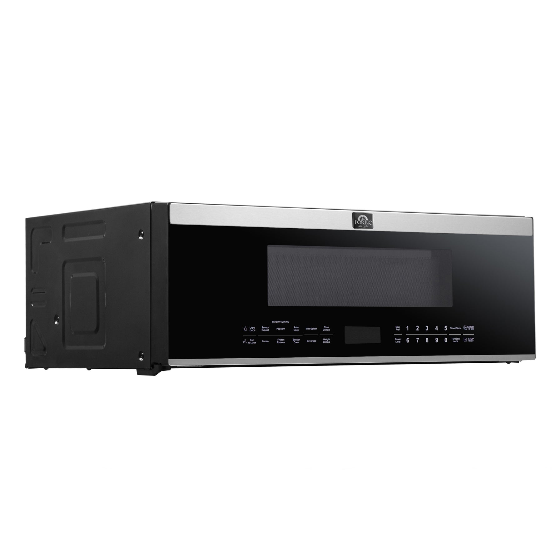 Forno Padula Over the Range Microwave, 30-Inch 1.2 cu.ft., Stainless Steel, 400 CFM, Sensor Cook - BonPrix Électroménagers