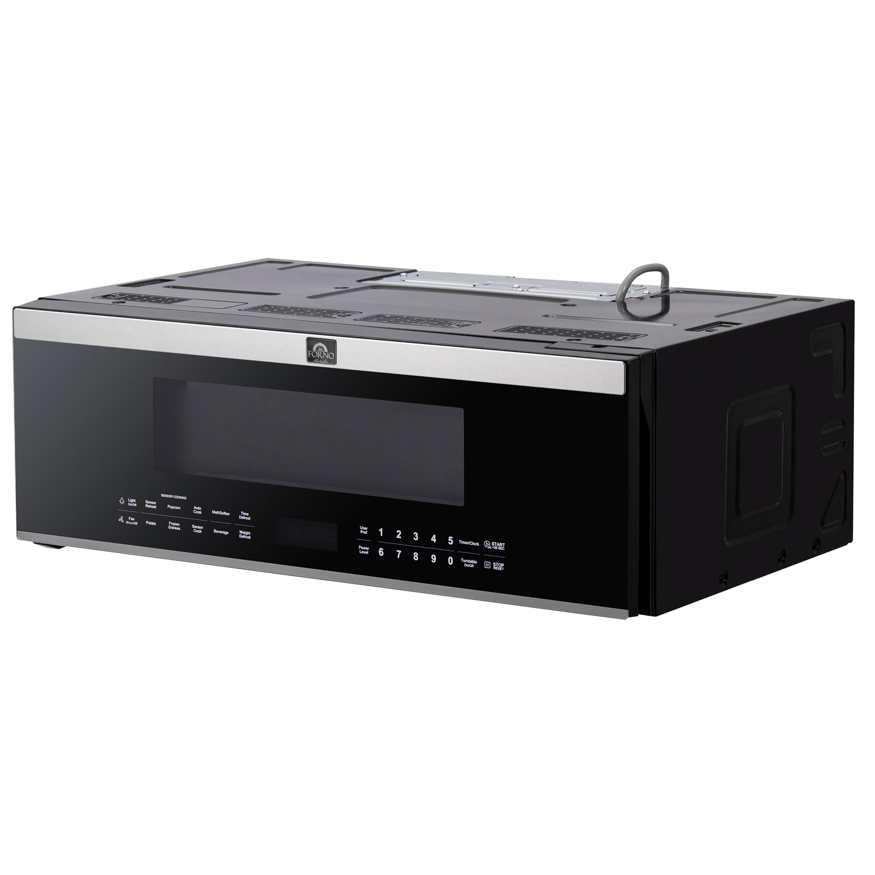 Forno Padula Over the Range Microwave, 30-Inch 1.2 cu.ft., Stainless Steel, 400 CFM, Sensor Cook - BonPrix Électroménagers