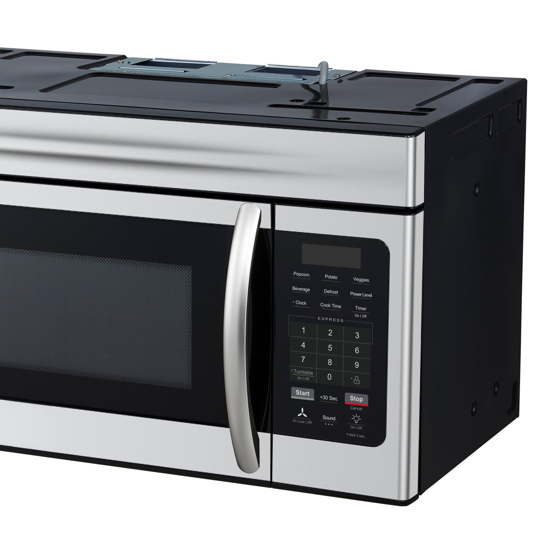 Forno Scalo 30-Inch Over the Range Microwave, Stainless Steel – 1.6 cu.ft, 300 CFM Vent, Touch Control, LED Light