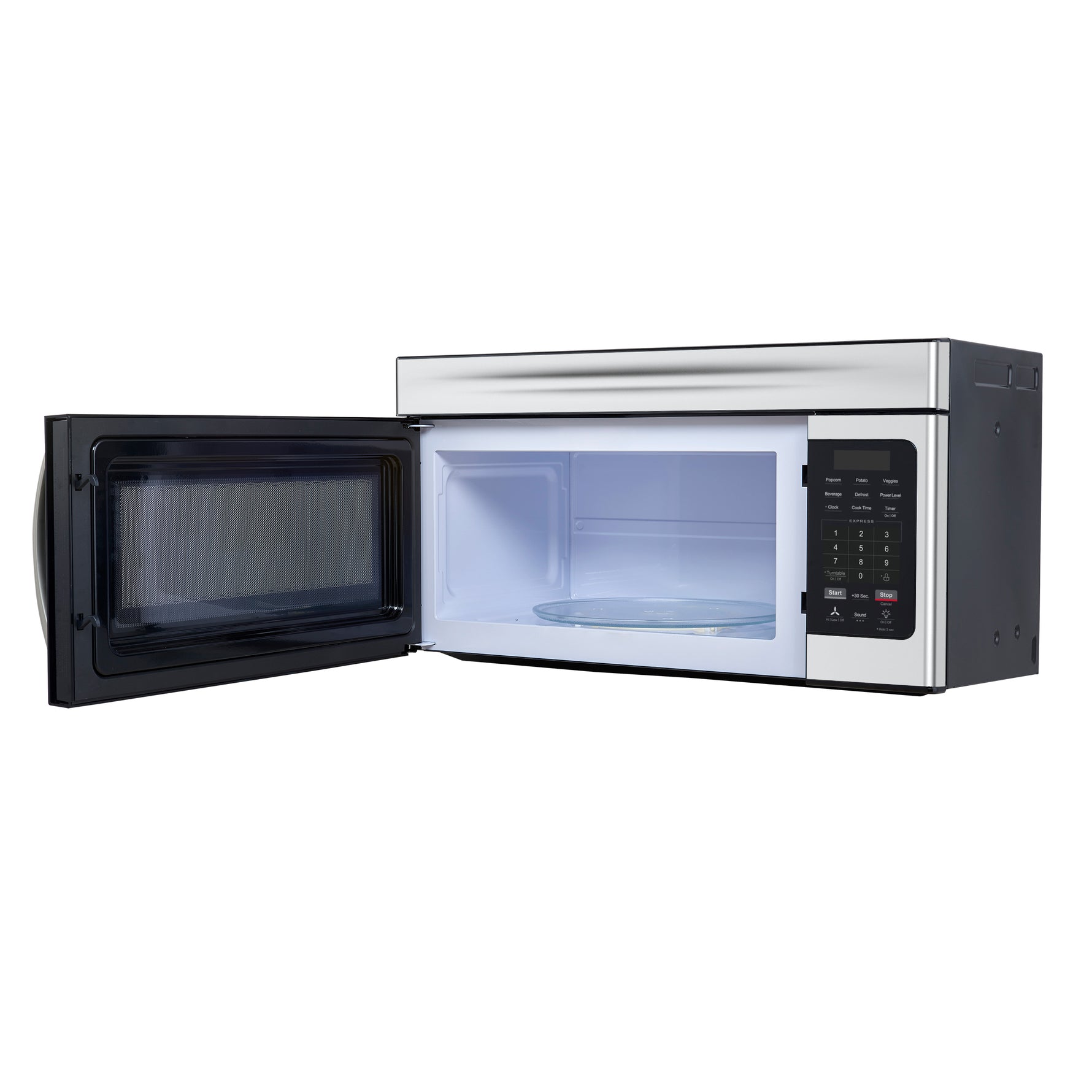 Forno Scalo 30-Inch Over the Range Microwave, Stainless Steel – 1.6 cu.ft, 300 CFM Vent, Touch Control, LED Light - BonPrix Électroménagers