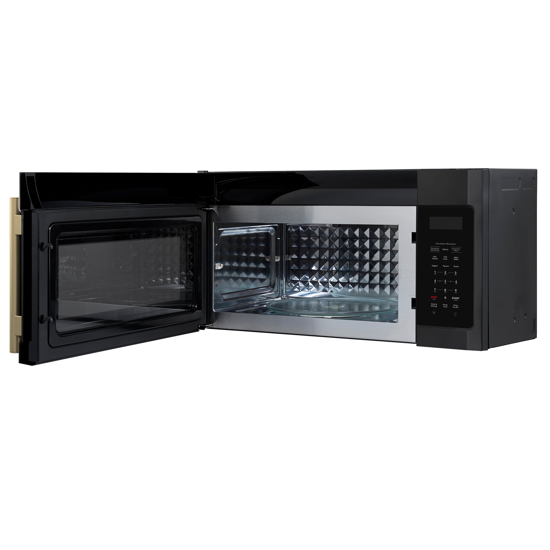Forno Fornace 30-Inch Over the Range Convection Microwave, Black – 1.5 cu.ft, 300 CFM Vent, Touch Control, LED Light - BonPrix Électroménagers