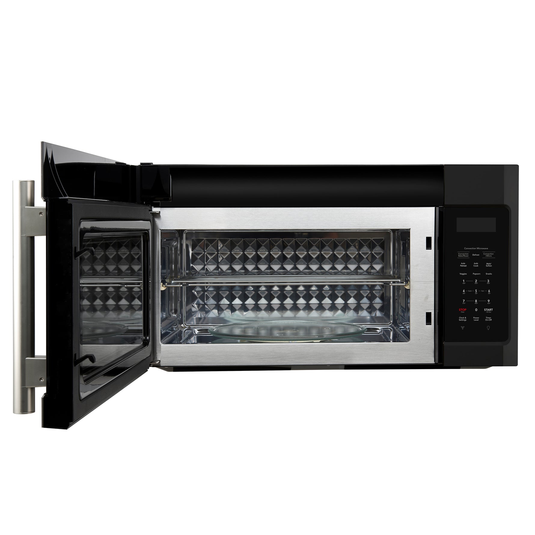 Forno Fornace 30-Inch Over the Range Convection Microwave, Black – 1.5 cu.ft, 300 CFM Vent, Touch Control, LED Light - BonPrix Électroménagers