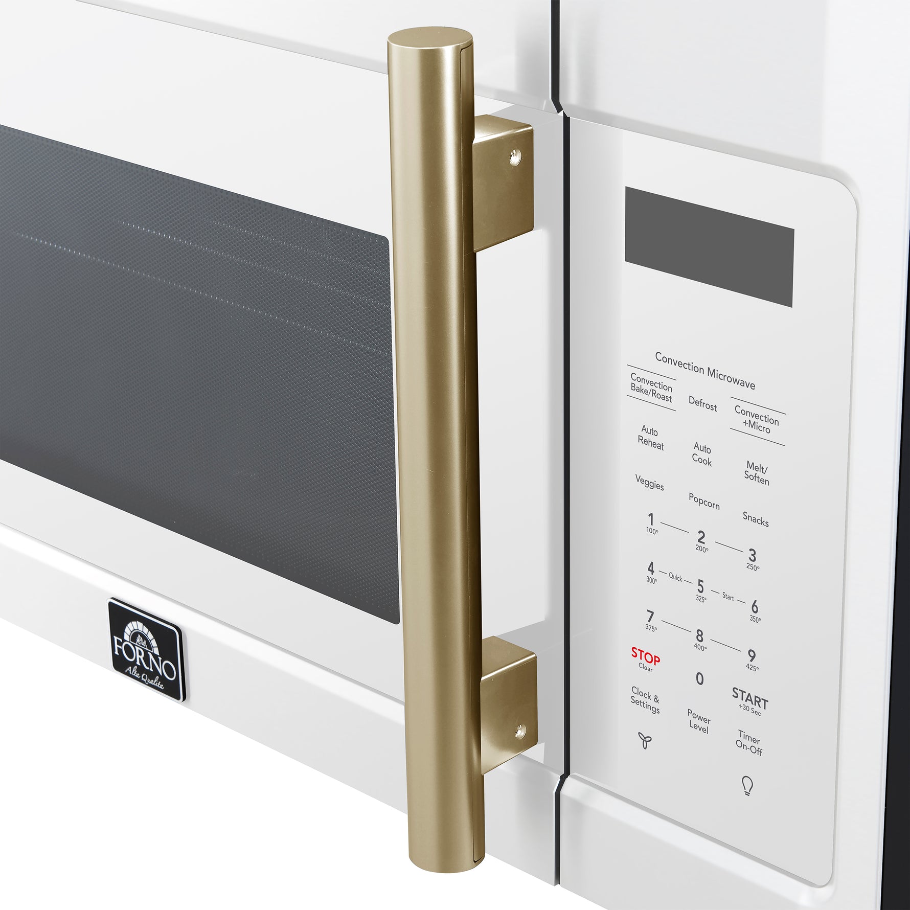 Forno Fornace 30-Inch Over the Range Convection Microwave, White – 1.5 cu.ft, 300 CFM Vent, Touch Control, LED Light - BonPrix Électroménagers