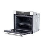 Forno Villarosa 30-Inch Electric Wall Oven, Stainless Steel, 5.0 cu.ft Capacity, Air Fry, Steam Cleaning, Glass Touch Controls - BonPrix Électroménagers