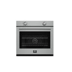 Forno Vomero 30-Inch Wall Oven, Stainless Steel, 5 cu.ft Capacity, 3550 Watts Convection, Mechanical Controls, Self-Cleaning Function - BonPrix Électroménagers