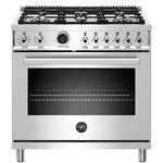 PROF366DFSXT - CUISINIÈRES - BERTAZZONI - Biénergie - Acier inoxydable - Boîte Ouverte