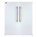 Forno Maderno 2-28-Inch Wide Convertible Refrigerator/Freezer in White, Decorative Trim, 27.2 cu.ft, 84-Inch High, ENERGY STAR Certified - BonPrix Électroménagers