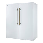 Forno Maderno 2-28-Inch Wide Convertible Refrigerator/Freezer in White, Decorative Trim, 27.2 cu.ft, 84-Inch High, ENERGY STAR Certified - BonPrix Électroménagers