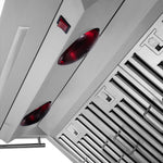 Hotte Murale Forno Savona 36 Pouces, Filtres à Baffle, Dosseret Inclus