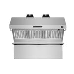 Hotte Murale Forno Savona 48 Pouces, Filtres à Baffle, Dosseret Inclus