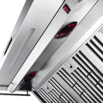 Hotte Murale Forno Savona 48 Pouces, Filtres à Baffle, Dosseret Inclus