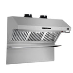 Hotte Murale Forno Savona 48 Pouces, Filtres à Baffle, Dosseret Inclus