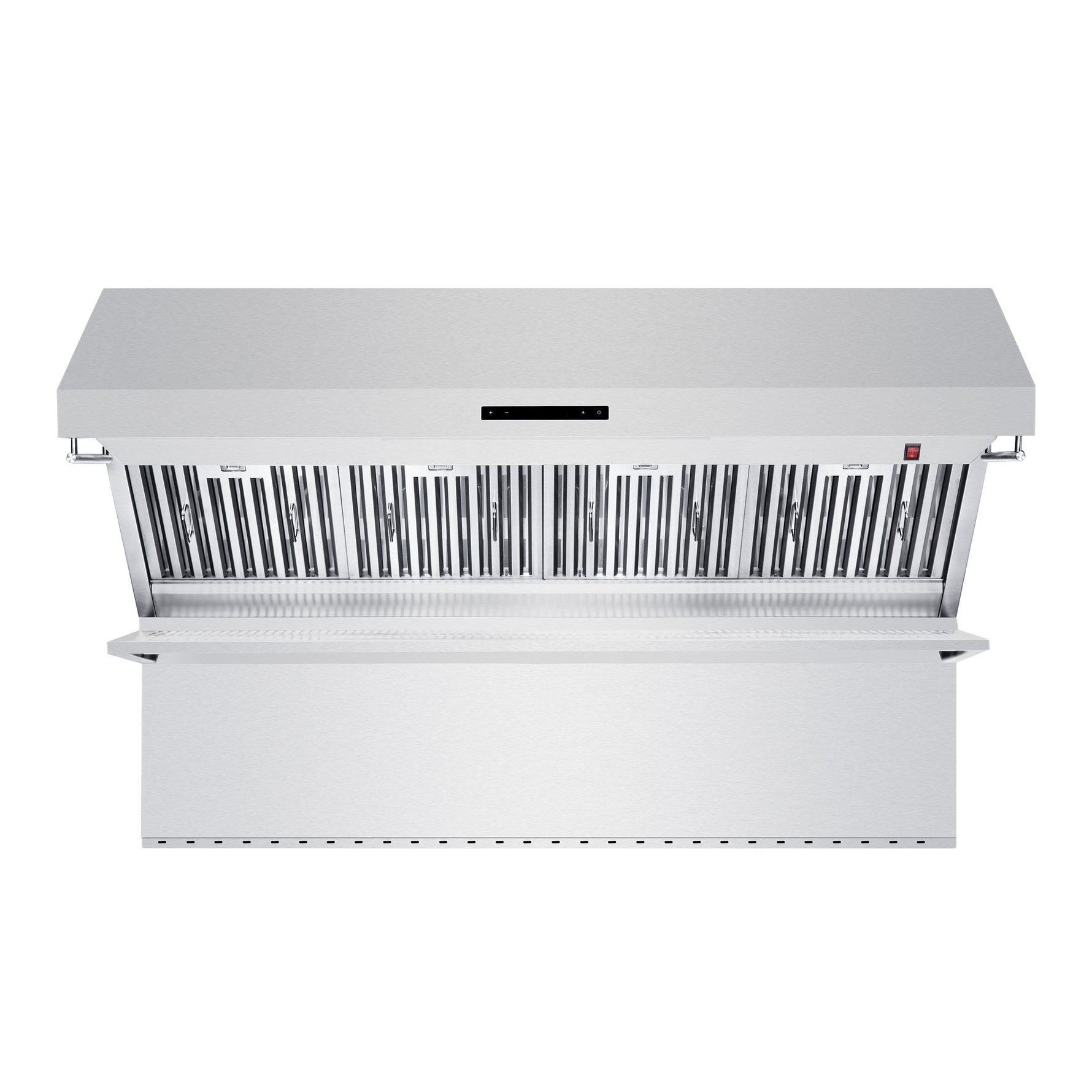 Savona 60-Inch Wall Mount Range Hood, Baffle Filters & Backsplash, Heating Lamps - BonPrix Électroménagers
